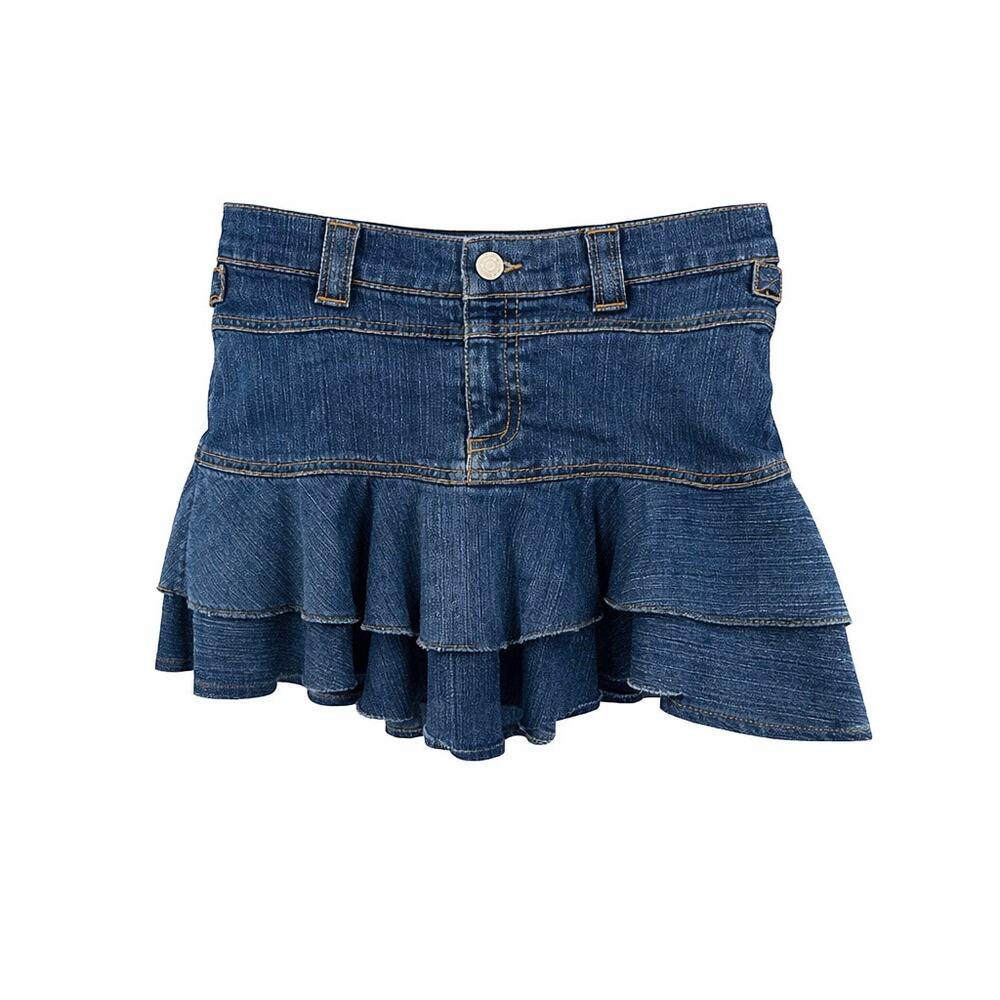 Y2K Girl Tribe Denim Mini Skirt